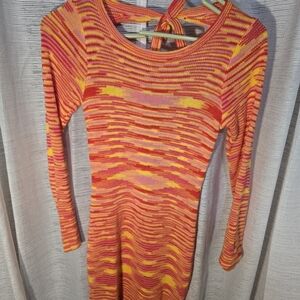 Princess Polly Sunset Knit Dress Size 4. Rave. Y2k. Party. Beach. Colorful.